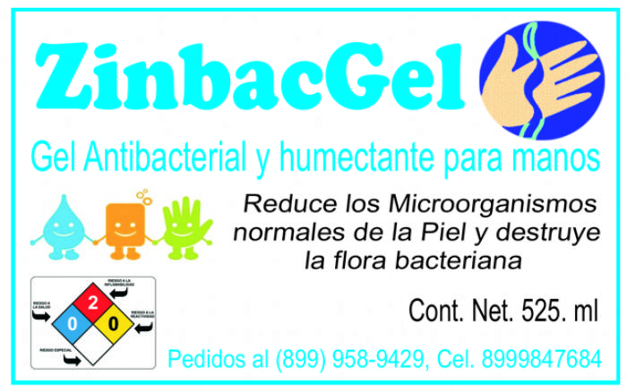Gel antibacterial para manos
